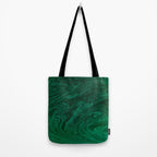 malachite green marbleized effect marble painting Tote Bag Gallery Image 2