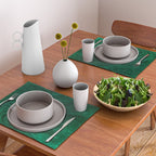 malachite green marbleized effect marble painting Placemat Gallery Image 2