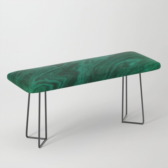 malachite green marbleized effect marble painting Bench Gallery Image 1