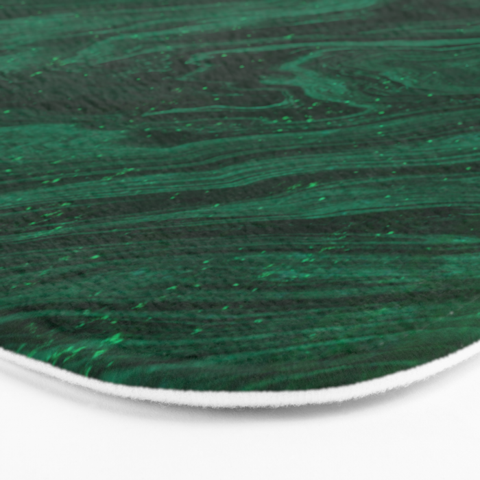 malachite green marbleized effect marble painting Bath Mat Gallery Image 3