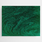 malachite green marbleized effect marble painting Jigsaw Puzzle Gallery Image 1