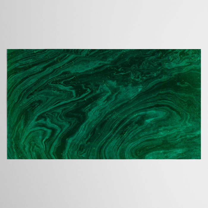 malachite green marbleized effect marble painting Tablecloth Gallery Image 2