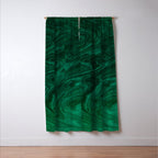 malachite green marbleized effect marble painting Window Curtain Gallery Image 3