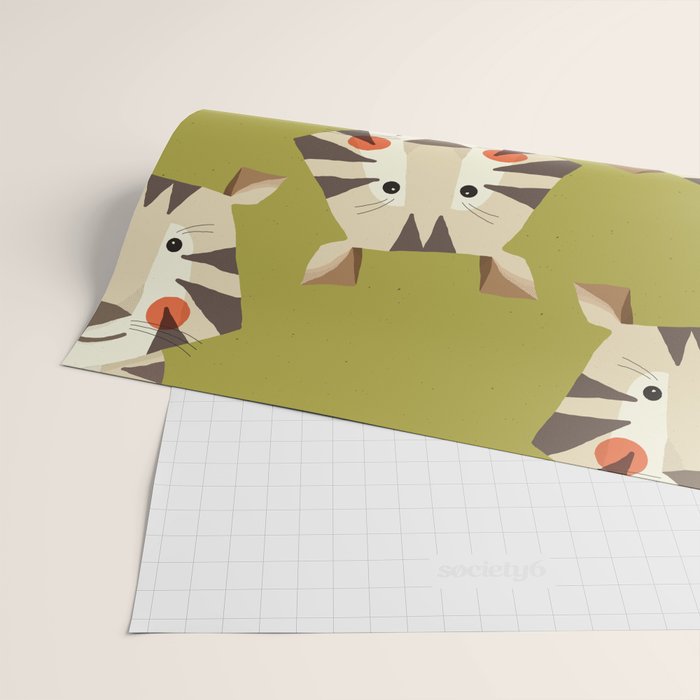 Tiger, Animal Portrait Wrapping Paper Gallery Image 2