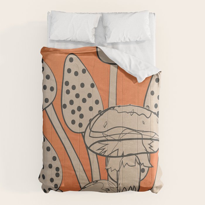 Abstract Mushrooms 2 Comforter Gallery Image 1
