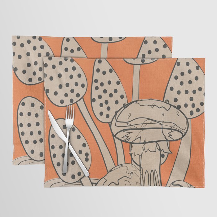 Abstract Mushrooms 2 Placemat Gallery Image 1