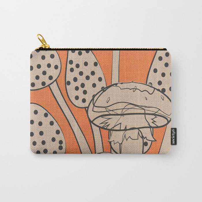 Abstract Mushrooms 2 Carry All Pouch Gallery Image 1
