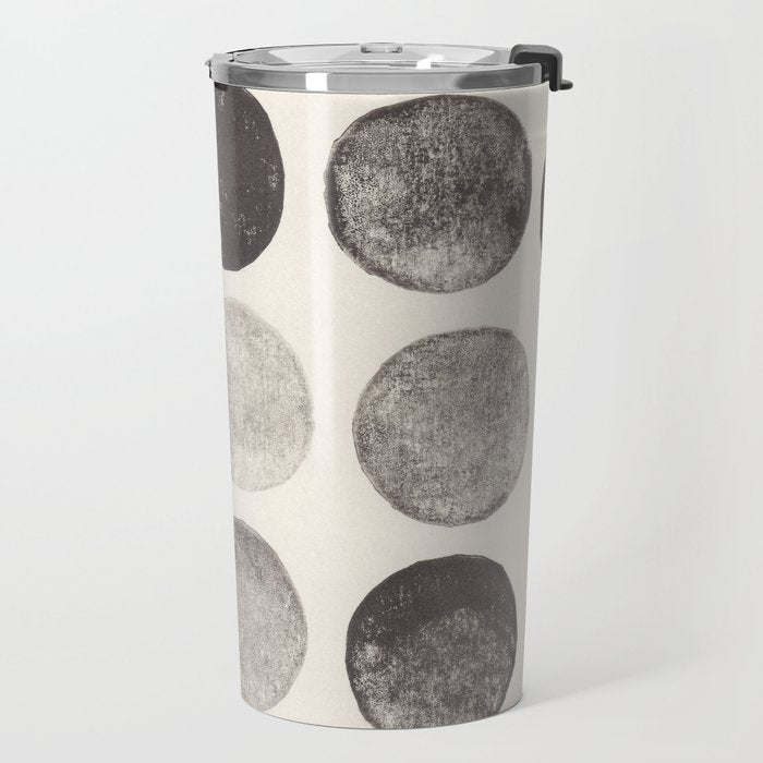 Linocut Circle Pattern Travel Mug Gallery Image 2