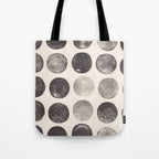 Linocut Circle Pattern Tote Bag Gallery Image 1
