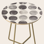 Linocut Circle Pattern Side Table Gallery Image 2