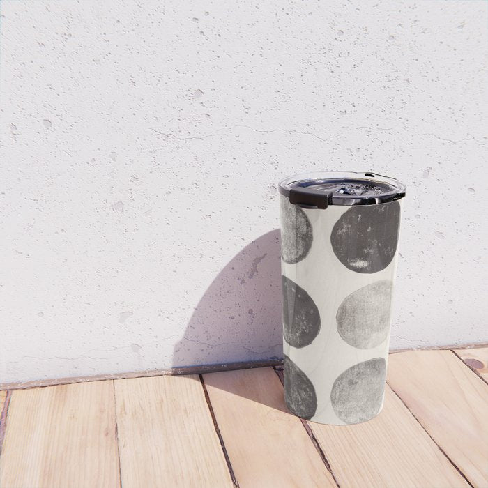 Linocut Circle Pattern Travel Mug Gallery Image 4