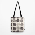 Linocut Circle Pattern Tote Bag Gallery Image 2