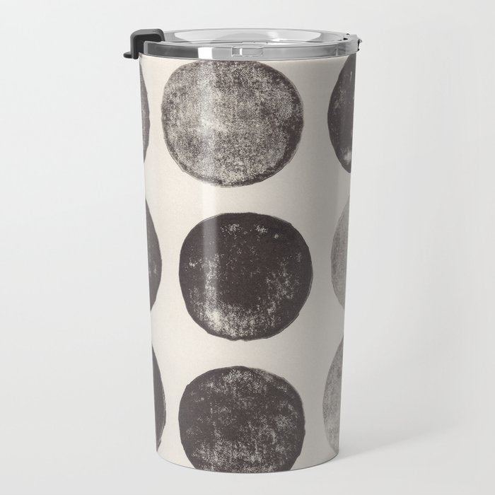 Linocut Circle Pattern Travel Mug Gallery Image 3