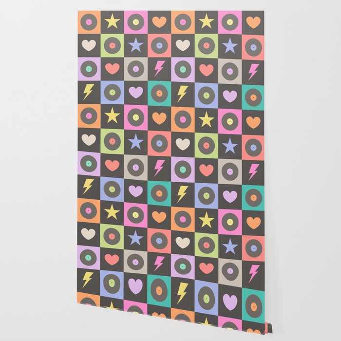 Colorful Checkerboard 80s Wallpaper Gallery Image 2