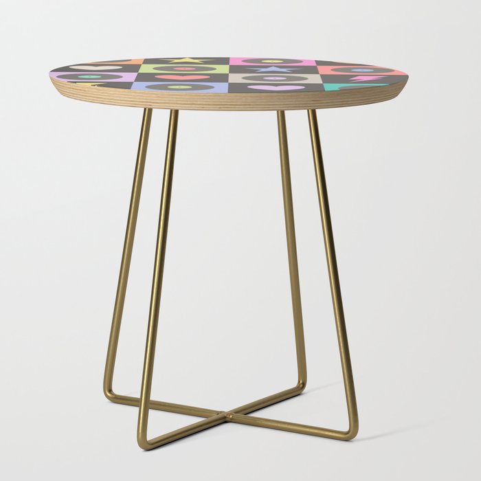 Colorful Checkerboard 80s Side Table Gallery Image 1