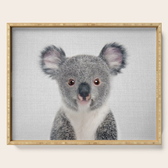 Baby Koala - Colorful Serving Tray Gallery Image 1