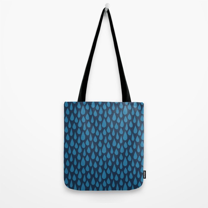 Blue Rain Tote Bag Gallery Image 2
