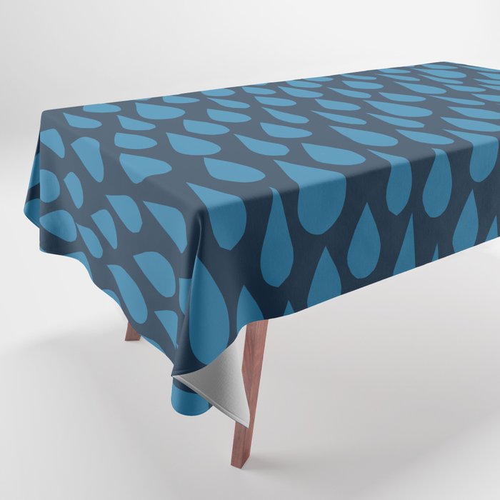 Blue Rain Tablecloth Gallery Image 1