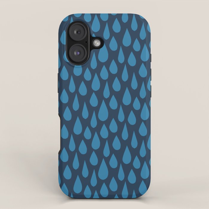Blue Rain iPhone Case Gallery Image 1