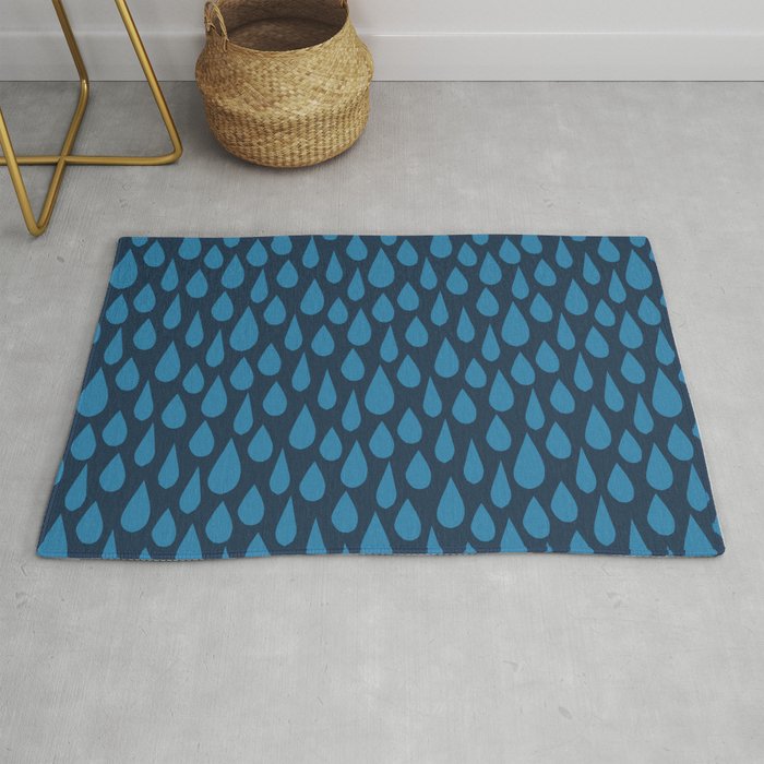 Blue Rain Rug Gallery Image 1