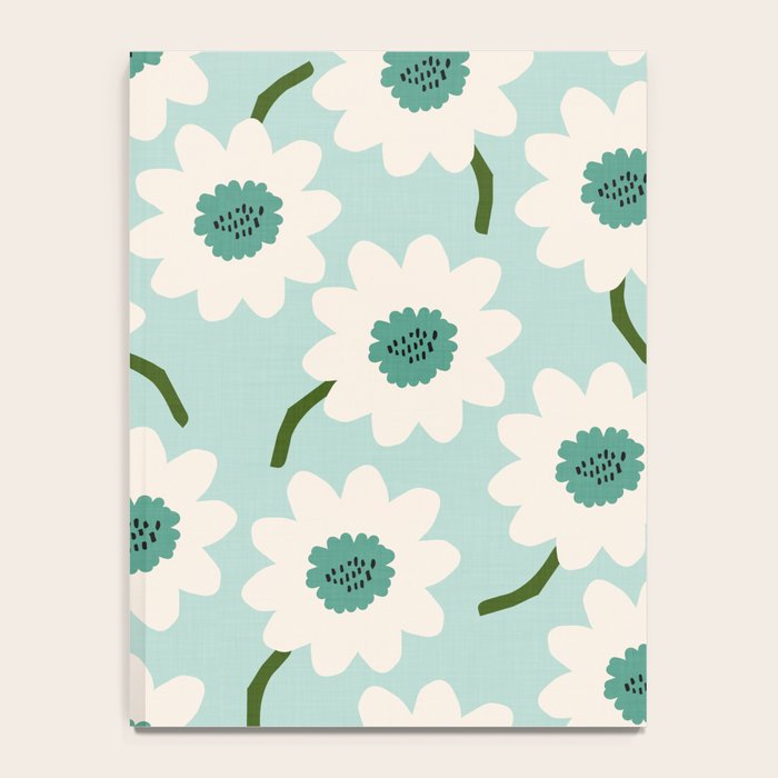 Flower field - greens Notebook Gallery Image 4