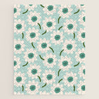 Flower field - greens Jigsaw Puzzle Gallery Image 1