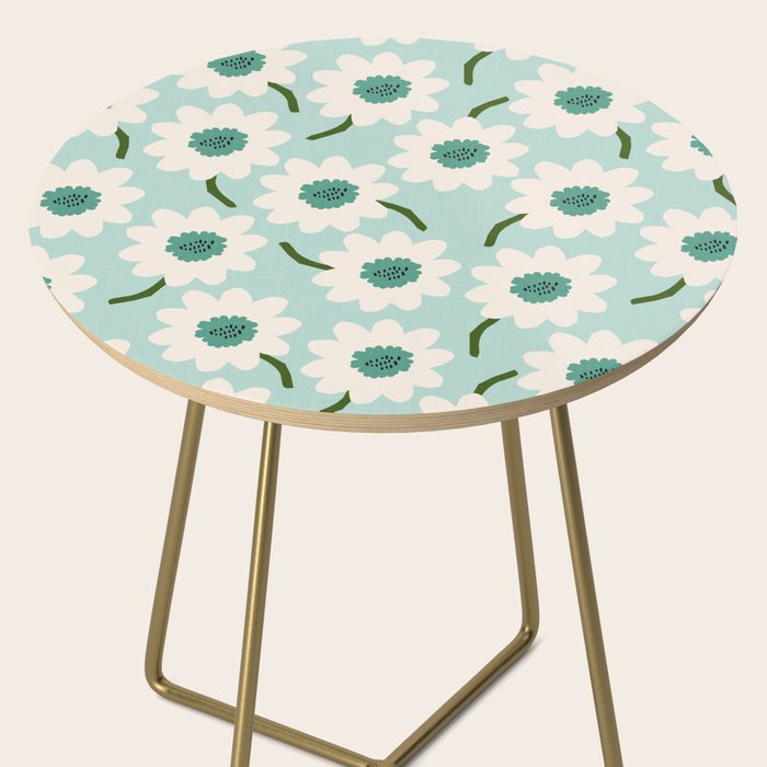 Flower field - greens Side Table Gallery Image 2