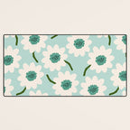 Flower field - greens Desk Mat Gallery Image 3