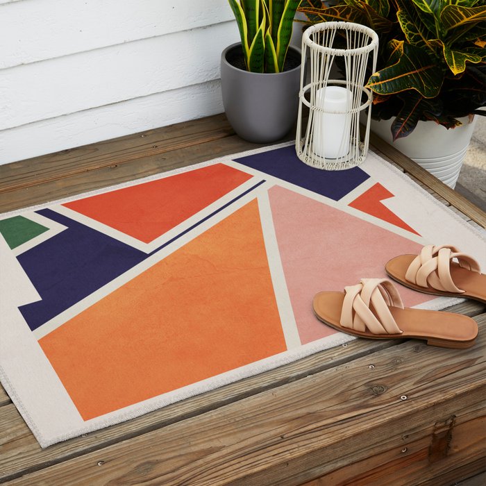 Modern Abstraction 16 Outdoor Rug Gallery Image 2
