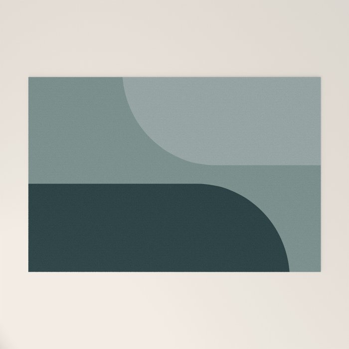 Modern Minimal Arch Abstract X Welcome Mat Gallery Image 1