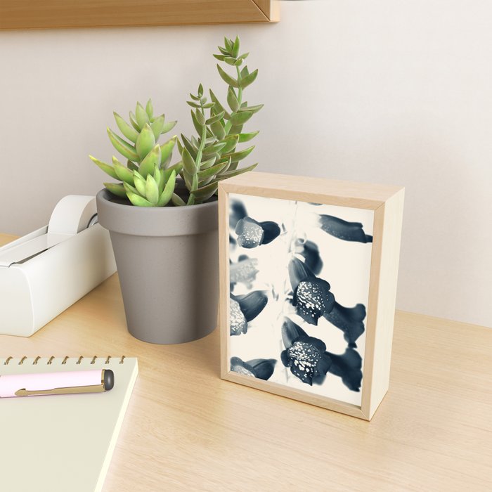 Cyan Foxglove #2 Mini Art Print Gallery Image 2