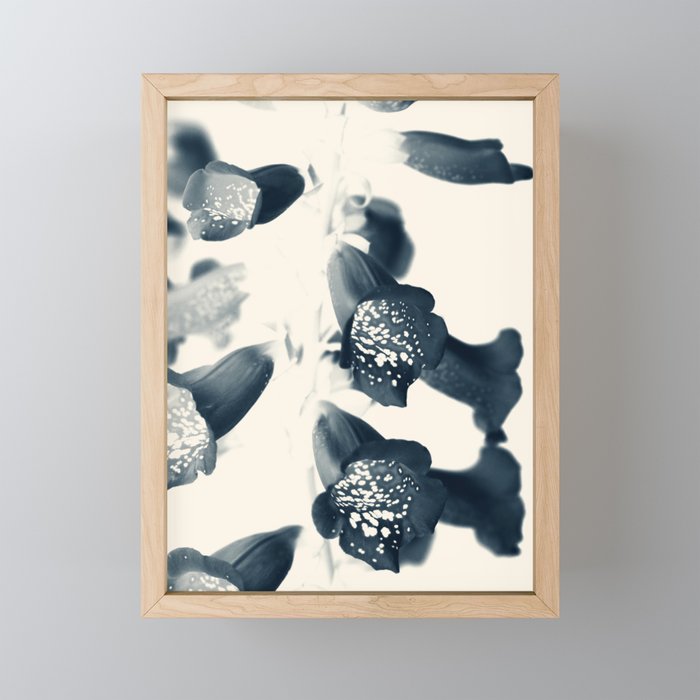 Cyan Foxglove #2 Mini Art Print Gallery Image 1