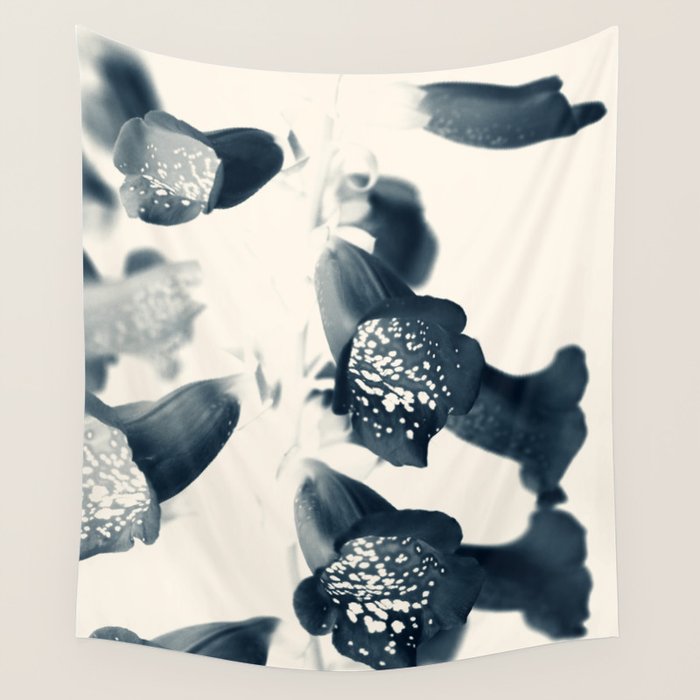 Cyan Foxglove #2 Wall Tapestry Gallery Image 1