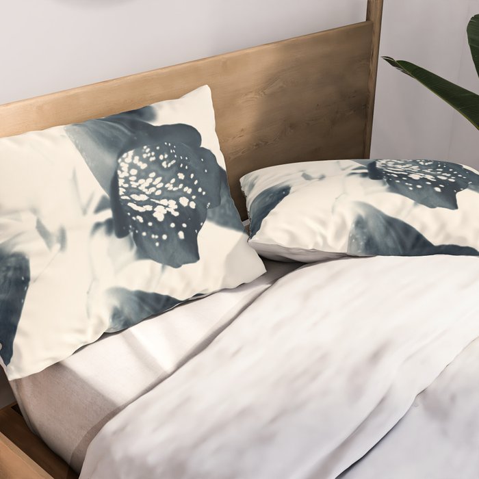 Cyan Foxglove #2 Pillow Sham Gallery Image 2