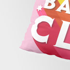 Bad Ass babes club in pink Pillow Sham Gallery Image 4