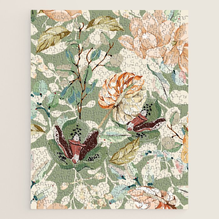 Lush colorful exotic garden B Jigsaw Puzzle Gallery Image 1