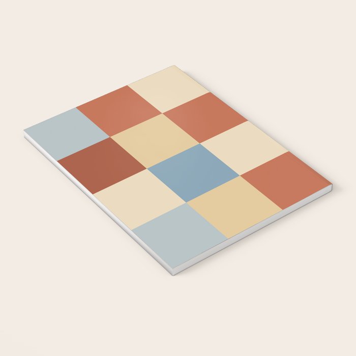 Bold Retro Checks Pattern - Large XX Notebook Gallery Image 3