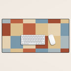 Bold Retro Checks Pattern - Large XX Desk Mat Gallery Image 1