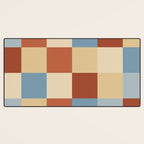 Bold Retro Checks Pattern - Large XX Desk Mat Gallery Image 3
