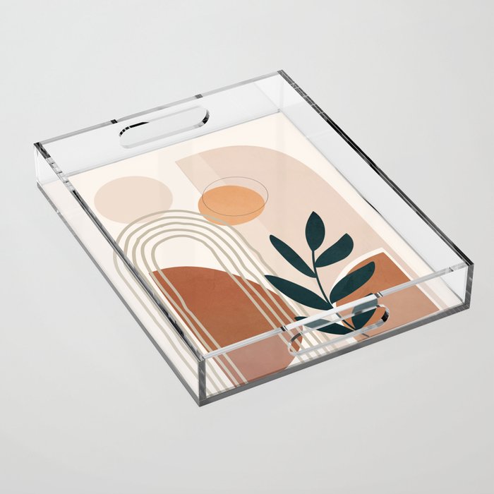 Modern Shapes Design 14 Acrylic Tray Gallery Image 1