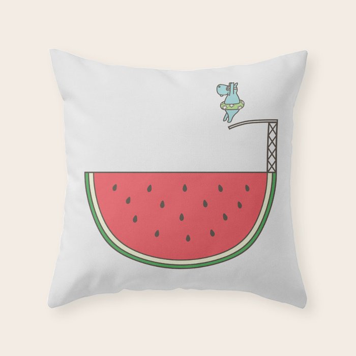 Watermelon Dive Throw Pillow Gallery Image 6