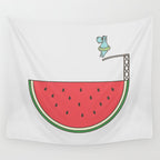 Watermelon Dive Wall Tapestry Gallery Image 4