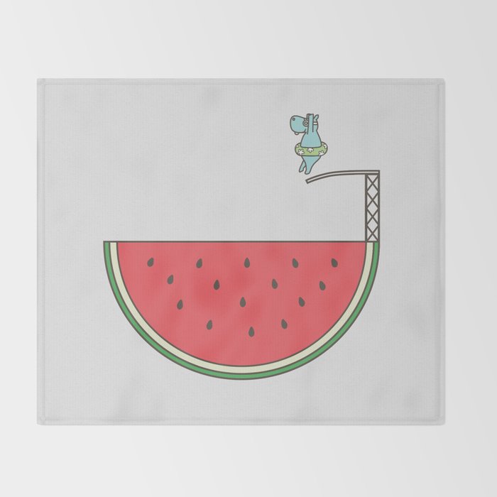 Watermelon Dive Throw Blanket Gallery Image 2