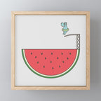 Watermelon Dive Mini Art Print Gallery Image 1