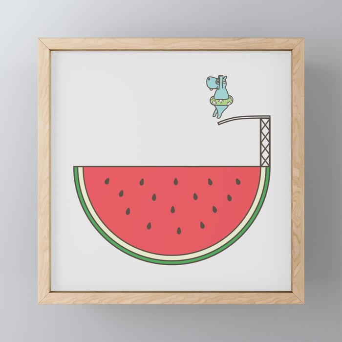 Watermelon Dive Mini Art Print Gallery Image 1
