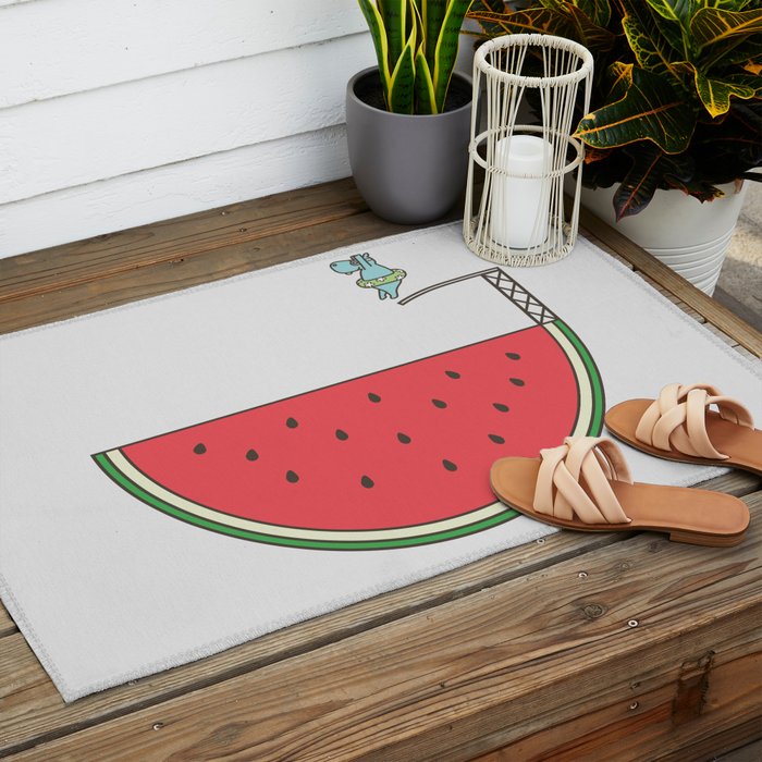 Watermelon Dive Outdoor Rug Gallery Image 2