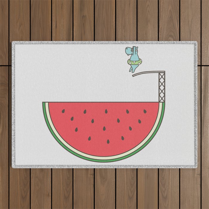 Watermelon Dive Outdoor Rug Gallery Image 1