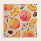 Sweet Peach Party Wood Wall Art Gallery Image 1