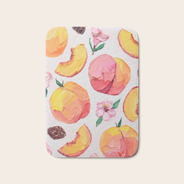Sweet Peach Party Bath Mat Gallery Image 1