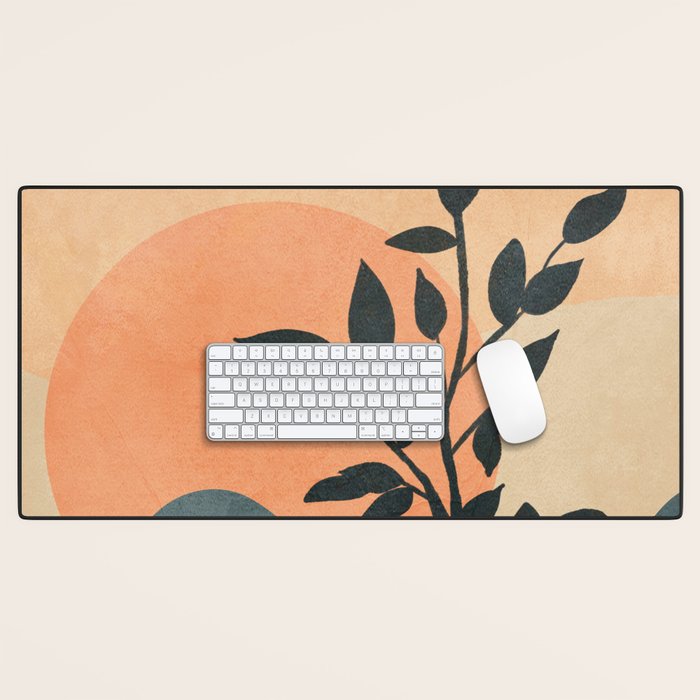 Orange Rising Sun Desk Mat Gallery Image 1